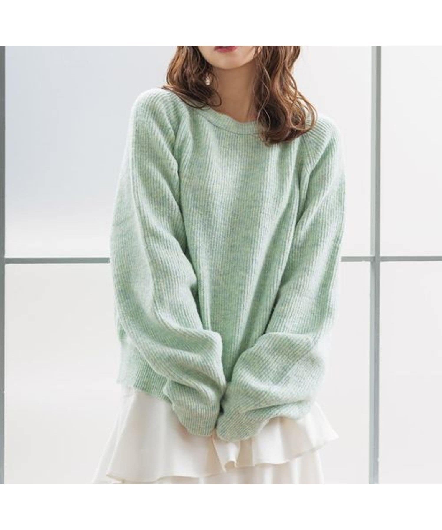 【ミスティ ウーマン/mysty woman】の【WEB限定】アイスクリームクルーニット インテリア・キッズ・メンズ・レディースファッション・服の通販 founy(ファニー) 　ファッション　Fashion　レディースファッション　Fashion for Women　トップス・カットソー　Cut & Sew Tops　ニット　Knit Tops & Sweaters　おすすめ　Recommended / Our Picks　ベーシック　Basic, Essential　メロン72|ID: prp329100004724012 ipo3291000000034633188