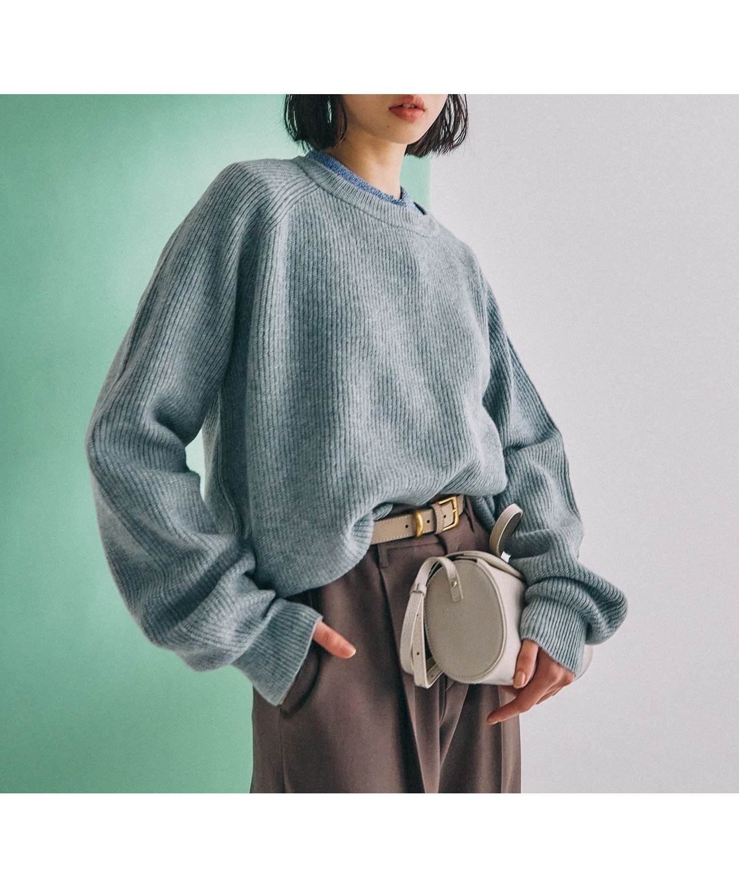 【ミスティ ウーマン/mysty woman】の【WEB限定】アイスクリームクルーニット インテリア・キッズ・メンズ・レディースファッション・服の通販 founy(ファニー) 　ファッション　Fashion　レディースファッション　Fashion for Women　トップス・カットソー　Cut & Sew Tops　ニット　Knit Tops & Sweaters　おすすめ　Recommended / Our Picks　ベーシック　Basic, Essential　ラムネ82|ID: prp329100004724012 ipo3291000000034633193