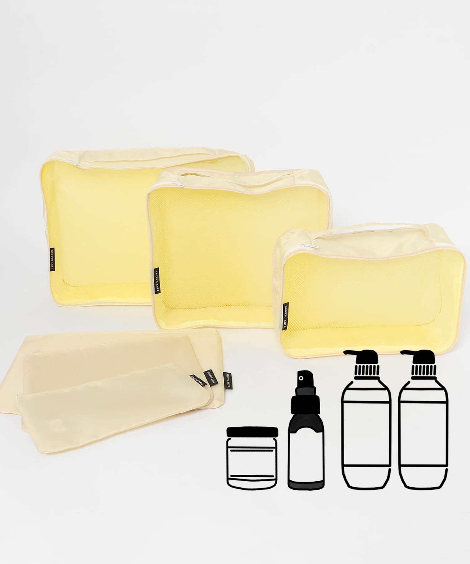 【アーバンリサーチ ドアーズ/URBAN RESEARCH DOORS】のTINY GARDEN PRODUCTS トラベルポーチ 6Pセット インテリア・キッズ・メンズ・レディースファッション・服の通販 founy(ファニー) ファッション Fashion レディースファッション Fashion for Women ポーチ&ミニバッグ Pouches & Mini Bags おすすめ Recommended / Our Picks シューズ Shoes, Footwear トラベル Travel, Travel Gear ポーチ Pouch, Small Case メッシュ Mesh, Net Fabric 旅行 Travel BEIGE|ID: prp329100004724038 ipo3291000000034490125