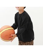 【デビロック/devirock / KIDS】の綿100% お洗濯してもよれにくい 無地 ビッグシルエット 袖リブ 長袖Tシャツ 25AW ブラック|ID: prp329100004724051 ipo3291000000034197599