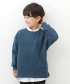【デビロック/devirock / KIDS】の綿100% お洗濯してもよれにくい 無地 ビッグシルエット 袖リブ 長袖Tシャツ 25AW アビスブルー|ID: prp329100004724051 ipo3291000000034197603