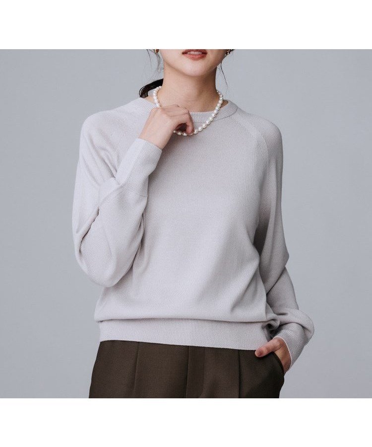 【アンタイトル/UNTITLED】の【8色展開/コンパクト丈】レーヨン混 コクーンニット インテリア・キッズ・メンズ・レディースファッション・服の通販 founy(ファニー) 　ファッション　Fashion　レディースファッション　Fashion for Women　トップス・カットソー　Cut & Sew Tops　ニット　Knit Tops & Sweaters　コンパクト　Compact, Small Size　シンプル　Simple, Minimal　ジャケット　Jacket, Outerwear　スカーフ　Scarf, Neckwear　スマート　Smart, Elegant　デニム　Denim, Jeans Material　ドレープ　Drape, Draping Fabric　フェミニン　Feminine, Girly　ワイド　Wide, Wide Fit　グレージュ|ID: prp329100004724061 ipo3291000000034571028