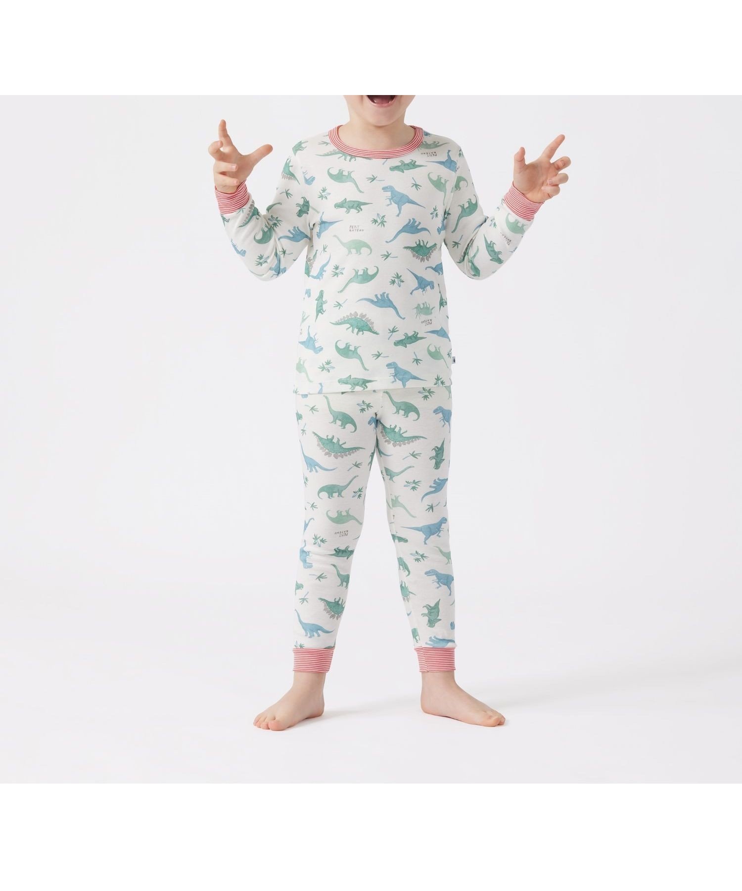 【プチバトー/PETIT BATEAU / KIDS】のパジャマ インテリア・キッズ・メンズ・レディースファッション・服の通販 founy(ファニー) 　ファッション　Fashion　キッズファッション　Fashion for Kids　おすすめ　Recommended / Our Picks　パジャマ　Pajamas, Sleepwear　プリント　Print, Printed Pattern　リラックス　Relax, Relaxed Fit　人気　Popular, Best Seller　長袖　Long Sleeve, Full Sleeve　オフホワイト/マルチカラー|ID: prp329100004724063 ipo3291000000034139823