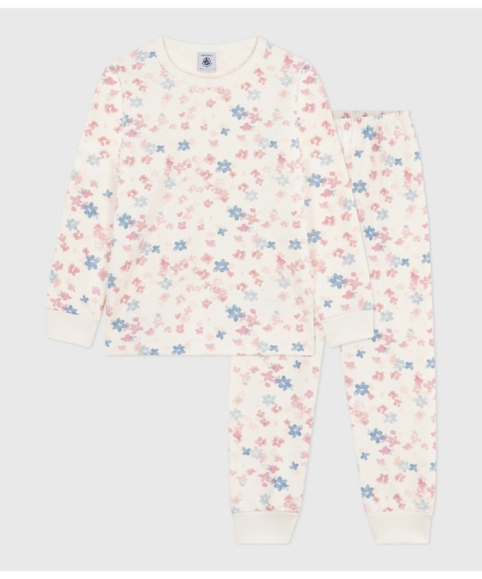 【プチバトー/PETIT BATEAU / KIDS】のパジャマ インテリア・キッズ・メンズ・レディースファッション・服の通販 founy(ファニー) https://founy.com/ ファッション Fashion キッズファッション Fashion for Kids おすすめ Recommended / Our Picks パジャマ Pajamas, Sleepwear フラワー Flower, Floral リラックス Relax, Relaxed Fit 長袖 Long Sleeve, Full Sleeve |ID: prp329100004724063 ipo3291000000034215347