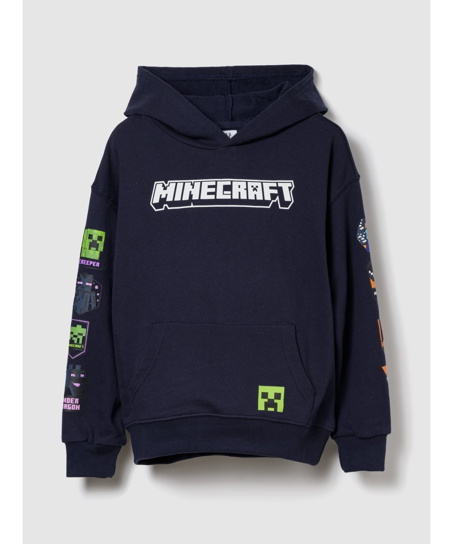 【ギャップ/GAP / KIDS】のマインクラフト リラックスフィット パーカー インテリア・キッズ・メンズ・レディースファッション・服の通販 founy(ファニー) 　ファッション　Fashion　キッズファッション　Fashion for Kids　キャラクター　Character, Licensed Characters　ショルダー　Shoulder, Shoulder Strap　ストレート　Straight, Straight Cut　ドロップ　Drop Shoulder, Dropped Style　パーカー　Hoodie, Parka　フィット　Fit, Slim Fit　フレンチ　French, French Style　フロント　Front, Front Design　プリント　Print, Printed Pattern　ポケット　Pocket, Pocket Detail　リラックス　Relax, Relaxed Fit　長袖　Long Sleeve, Full Sleeve　TAPESTRY_NAVY|ID: prp329100004724069 ipo3291000000034139843