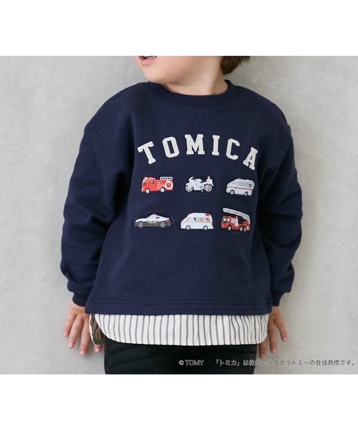 【ナルミヤ オンライン/NARUMIYA ONELINE / KIDS】の【TOMICA】裾チェックトレーナー インテリア・キッズ・メンズ・レディースファッション・服の通販 founy(ファニー) https://founy.com/ ファッション Fashion キッズファッション Fashion for Kids チェック Check, Plaid, Tartan トレーナー Sweatshirt, Trainer ポケット Pocket, Pocket Detail モチーフ Motif, Design Theme |ID: prp329100004724086 ipo3291000000034226133