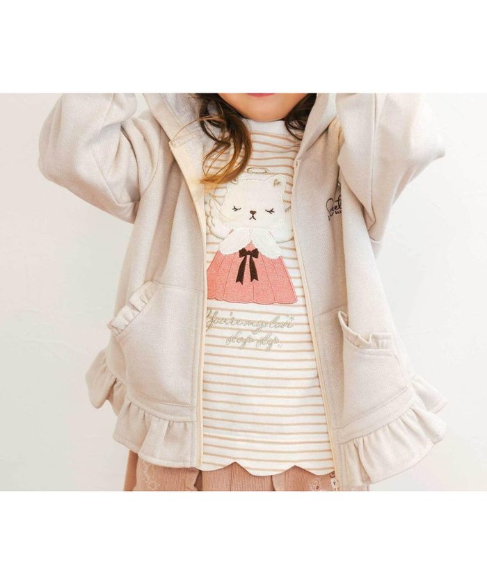 【ベベ オンライン ストア/BEBE ONLINE STORE / KIDS】のアニマルネコウサギ耳付きフード裾フリルフルジップパーカー(80~130cm) インテリア・キッズ・メンズ・レディースファッション・服の通販 founy(ファニー) https://founy.com/ ファッション Fashion キッズファッション Fashion for Kids アニマル Animal Print 秋 Autumn チェック Check, Plaid, Tartan チュール Tulip, Tulip Motif ネコ Cat, Feline Motif 長袖 Long Sleeve, Full Sleeve パーカー Hoodie, Parka フリル Frill, Ruffle フレンチ French, French Style フロント Front, Front Design ミックス Mix, Mixed Style モチーフ Motif, Design Theme リボン Ribbon, Bow ロマンティック Romantic, Feminine Style A/W・秋冬 Autumn/Winter エレガント 上品 Elegant 2025年 2025 2025-2026秋冬・A/W Autumn/Winter 2025–26 AW25–26 |ID: prp329100004724089 ipo3291000000034186426