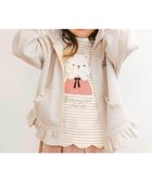 【ベベ オンライン ストア/BEBE ONLINE STORE / KIDS】のアニマルネコウサギ耳付きフード裾フリルフルジップパーカー(80~130cm) オフホワイト|ID: prp329100004724089 ipo3291000000034186427