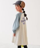 【デビロック/devirock / KIDS】の綿100% マルチプリント ラグラン スウェットワンピース 長袖ワンピース 25AW 001-ロゴ-ダスティブルー|ID: prp329100004724100 ipo3291000000034721869