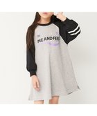 【デビロック/devirock / KIDS】の綿100% マルチプリント ラグラン スウェットワンピース 長袖ワンピース 25AW 003-ロゴ2-ブラック|ID: prp329100004724100 ipo3291000000034721871