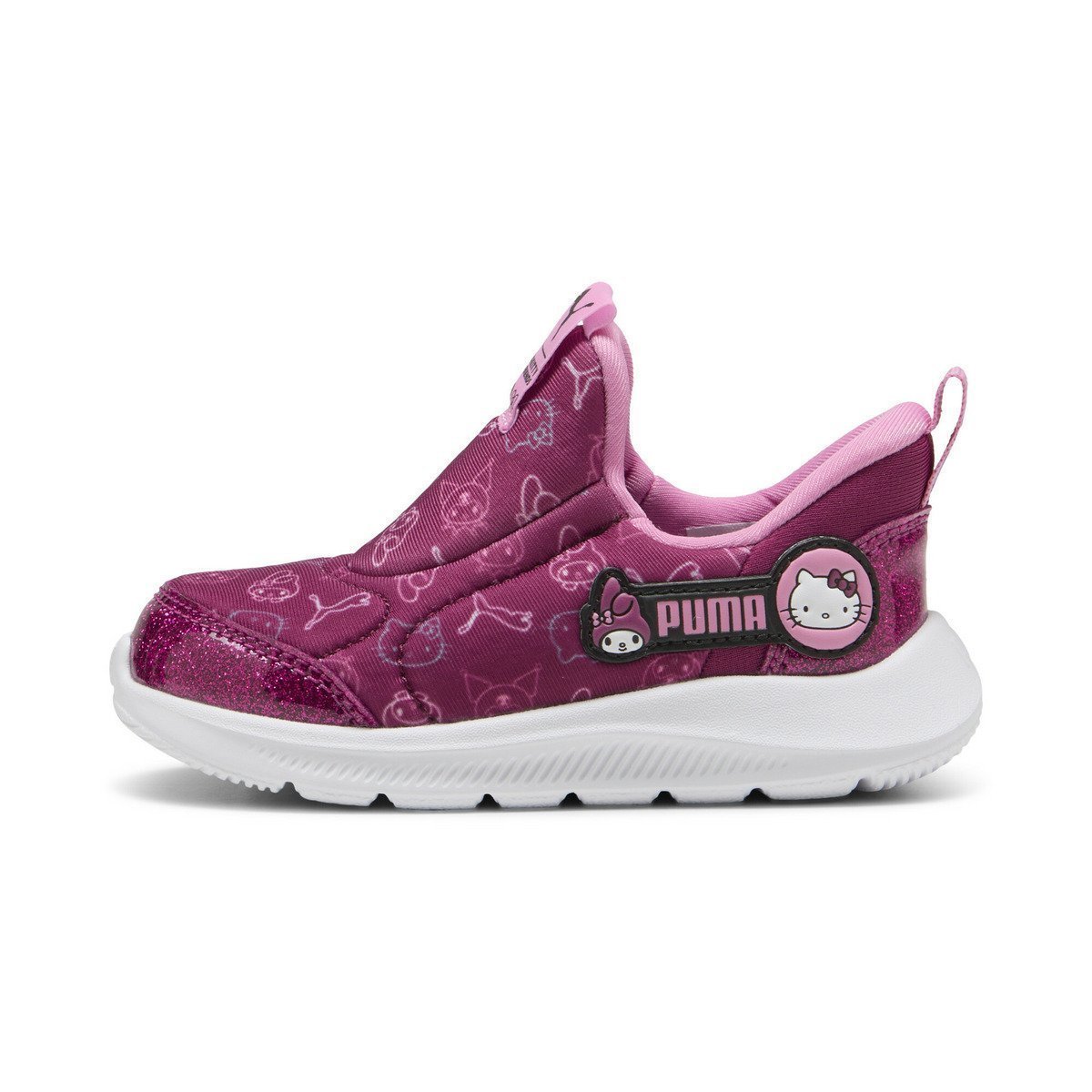 【プーマ/PUMA / KIDS】のベビー PUMA x ハローキティ アンド フレンズ ファンレーサー 2 イーズイン スニーカー 12-16cm 人気、トレンドファッション・服の通販 founy(ファニー) 　ファッション　Fashion　キッズファッション　Fashion for Kids　キャラクター　Character, Licensed Characters　グラフィック　Graphic, Graphic Design　グリッター　Glitter, Sparkle　コレクション　Collection, Seasonal Line　スニーカー　Sneakers, Trainers　プリント　Print, Printed Pattern　ベビー　Baby, Babywear　 other-1|ID: prp329100004724108 ipo3291000000034140016