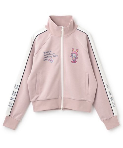 【ナルミヤ オンライン/NARUMIYA ONELINE / KIDS】のベリエちゃん トラックジャケット インテリア・キッズ・メンズ・レディースファッション・服の通販 founy(ファニー) https://founy.com/ ファッション Fashion キッズファッション Fashion for Kids アウター Coat Outerwear /Kids ジャケット Jacket, Outerwear プリント Print, Printed Pattern ポケット Pocket, Pocket Detail ラバー Rubber, Rubber Sole |ID: prp329100004724110 ipo3291000000034215779