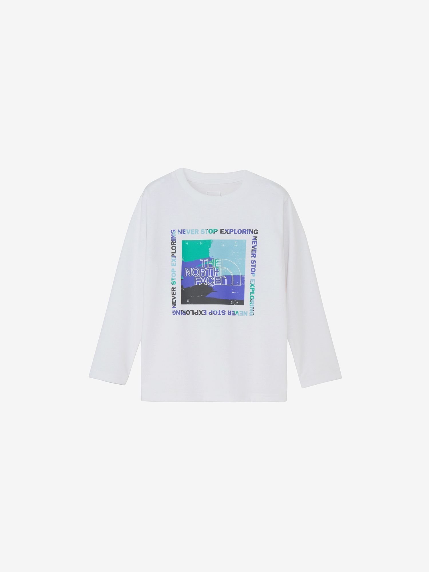 【ザ ノース フェイス/THE NORTH FACE / KIDS】の【公式】ロングスリーブ ES ゲットモテッドグラフィックティー(キッズ) インテリア・キッズ・メンズ・レディースファッション・服の通販 founy(ファニー) 　ファッション　Fashion　キッズファッション　Fashion for Kids　カラフル　Colorful Design　グラフィック　Graphic, Graphic Design　スリーブ　Sleeve, Long Sleeve / Short Sleeve　長袖　Long Sleeve, Full Sleeve　フロント　Front, Front Design　ランニング　Running, Running Wear, Activewear, Jogging　ロング　Long, Long-Length　ホワイト|ID: prp329100004724111 ipo3291000000034140026