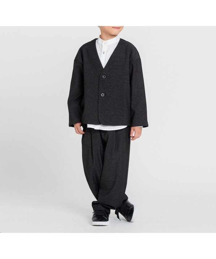 【コムサイズム/COMME CA ISM / KIDS】の【オンライン限定】ノーカラーセットアップスーツ インテリア・キッズ・メンズ・レディースファッション・服の通販 founy(ファニー) https://founy.com/ ファッション Fashion キッズファッション Fashion for Kids カーディガン Cardigan, Knitwear ジャケット Jacket, Outerwear ストレッチ Stretch, Stretchy Fabric スーツ Suit, Formalwear セットアップ Set-Up, Coordinated Outfit フォーマル Formal, Dressy ポケット Pocket, Pocket Detail ロング Long, Long-Length 入学式 Entrance Ceremony 卒業式 Graduation Ceremony 結婚式 Wedding |ID: prp329100004724130 ipo3291000000034140103