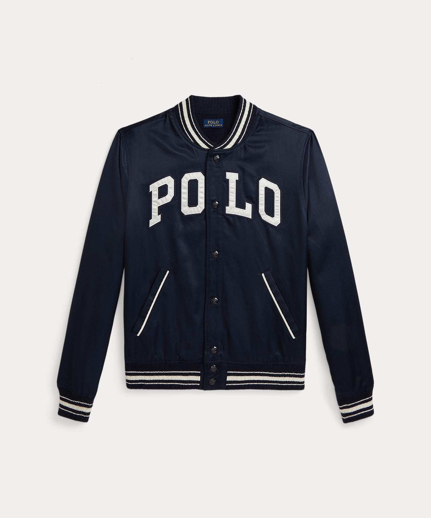 【ラルフローレン/RALPH LAUREN / KIDS】の(ボーイズ 8才~20才)ロゴ サテン ベースボール ジャケット 人気、トレンドファッション・服の通販 founy(ファニー) 　ファッション　Fashion　キッズファッション　Fashion for Kids　アウター　Coat Outerwear /Kids　なめらか　Smooth, Silky Texture　アクリル　Acrylic Material　インド　Indian Textile　エナメル　Patent Leather　サテン　Satin, Glossy Fabric　ジャケット　Jacket, Outerwear　ストライプ　Stripe, Striped Pattern　スポーティ　Sporty, Casual Athletic　フロント　Front, Front Design　ボーイズ　Boyish, Boy Style　ポケット　Pocket, Pocket Detail　長袖　Long Sleeve, Full Sleeve　 other-1|ID: prp329100004724133 ipo3291000000034208633