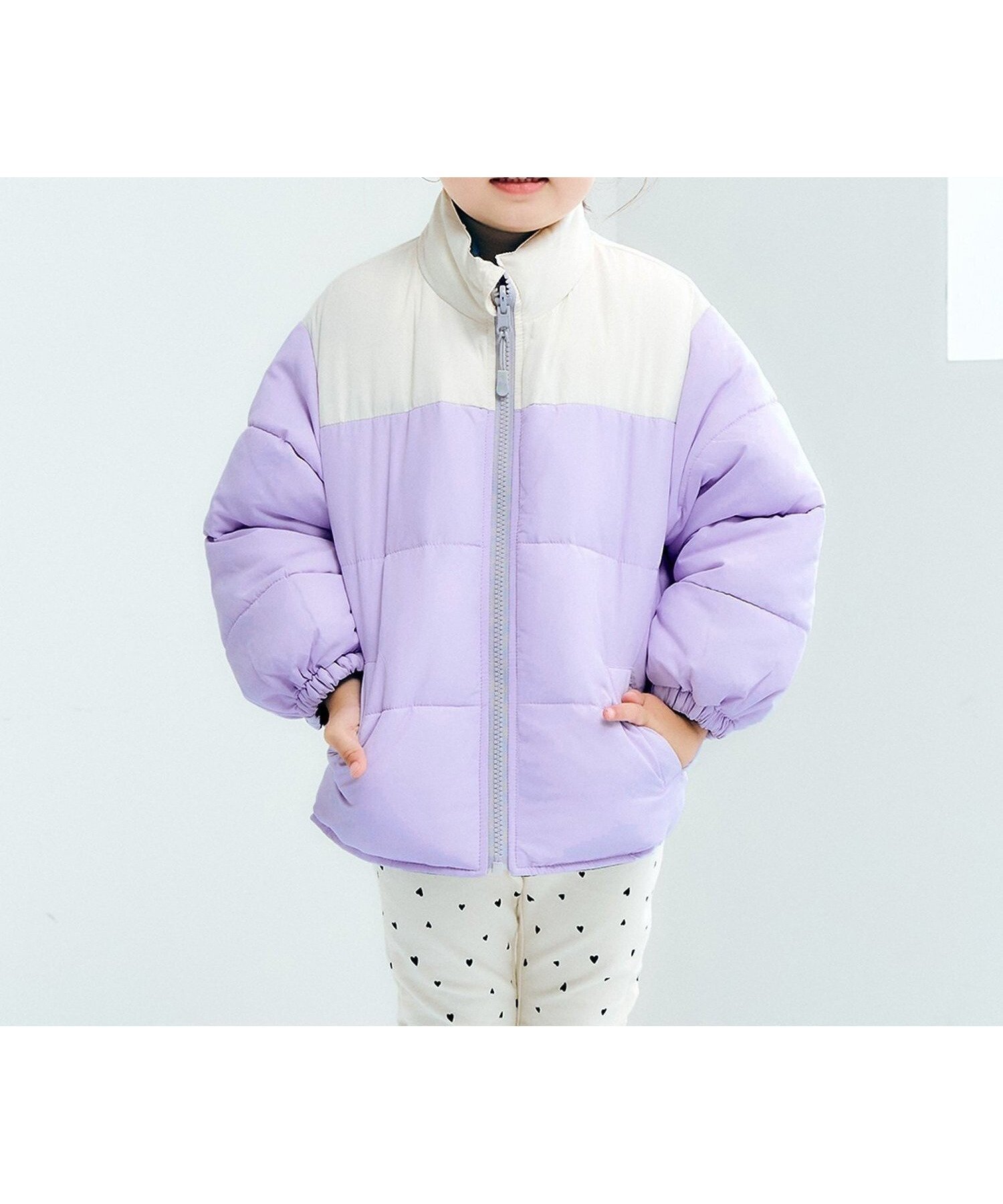 【エフオー オンラインストア/F.O.Online Store / KIDS】のバラエティリバーシブルジャケット インテリア・キッズ・メンズ・レディースファッション・服の通販 founy(ファニー) 　ファッション　Fashion　キッズファッション　Fashion for Kids　アウター　Coat Outerwear /Kids　ラベンダー|ID: prp329100004724138 ipo3291000000034564506