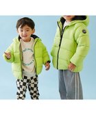 【デビロック/devirock / KIDS】の洗える ファイバーダウン えらべるフード デザイン 中綿ジャケット アウター 25AW 003-フードWP-LYグリーン|ID: prp329100004724149 ipo3291000000034140181