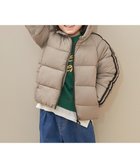 【デビロック/devirock / KIDS】の洗える ファイバーダウン えらべるフード デザイン 中綿ジャケット アウター 25AW 023-フードLN-Sグレージュ|ID: prp329100004724149 ipo3291000000034140184