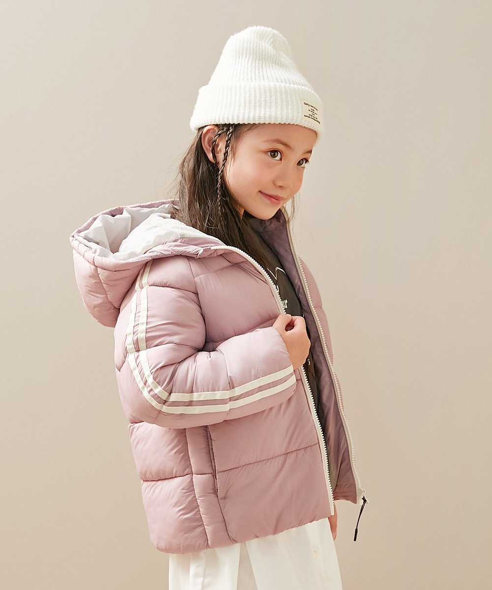 【デビロック/devirock / KIDS】の洗える ファイバーダウン えらべるフード デザイン 中綿ジャケット アウター 25AW インテリア・キッズ・メンズ・レディースファッション・服の通販 founy(ファニー) 　ファッション　Fashion　キッズファッション　Fashion for Kids　アウター　Coat Outerwear /Kids　洗える　Machine Washable　シンプル　Simple, Minimal　ジャケット　Jacket, Outerwear　タフタ　Taffeta, Structured Fabric　ダウン　Down, Puffer　ポケット　Pocket, Pocket Detail　冬　Winter / This Winter　2025年　2025　2025-2026秋冬・A/W　Autumn/Winter 2025–26 AW25–26　025-フードLN-くすみピンク|ID: prp329100004724149 ipo3291000000034140186