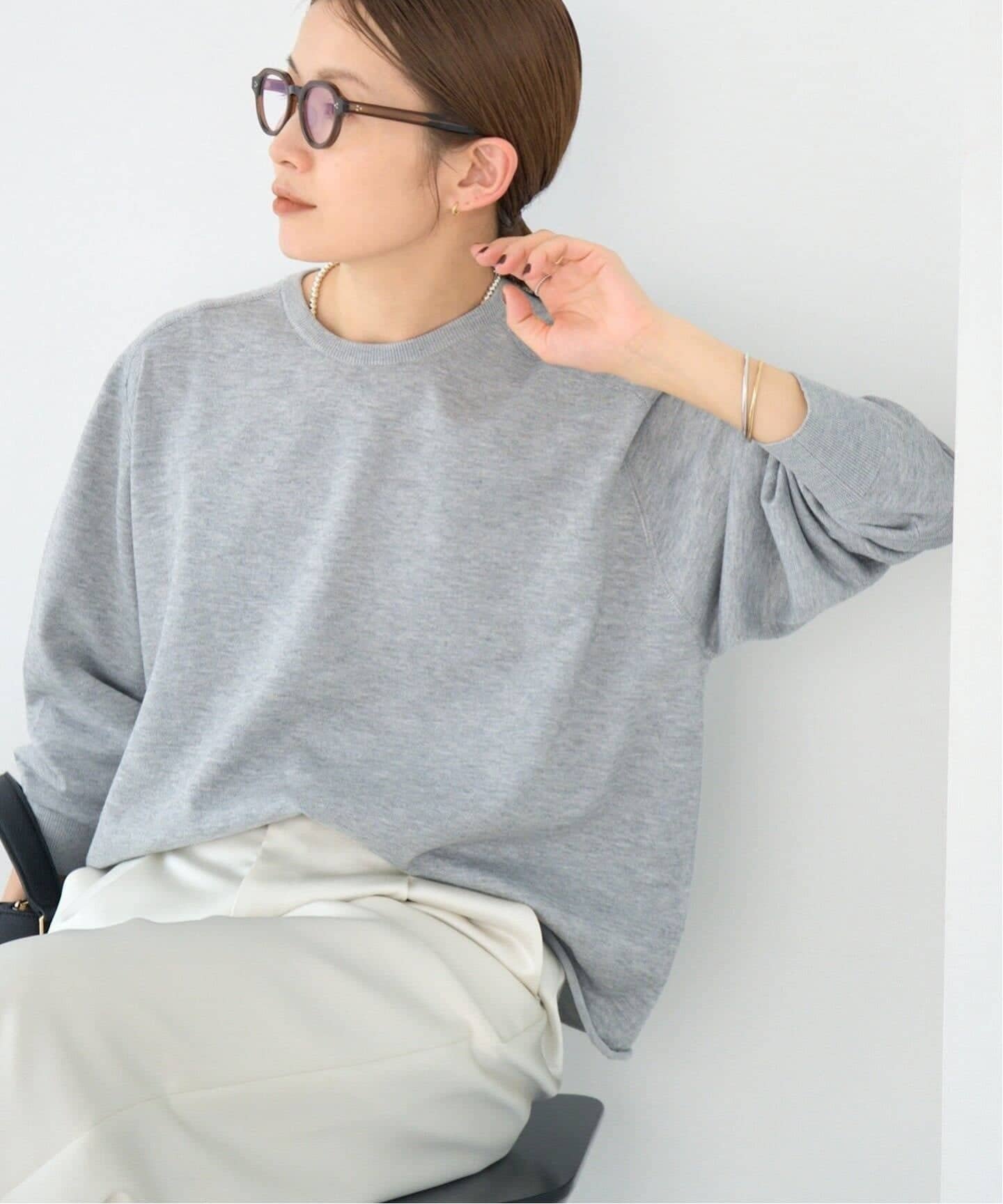 【イエナ/IENA】の《追加3》LEVITAコットンプルオーバー インテリア・キッズ・メンズ・レディースファッション・服の通販 founy(ファニー) 　ファッション　Fashion　レディースファッション　Fashion for Women　トップス・カットソー　Cut & Sew Tops　カジュアルプルオーバー・ニットトップス　Pullovers & Knit Tops / Casual Pullovers　2025年　2025　2025-2026秋冬・A/W　Autumn/Winter 2025–26 AW25–26　スマート　Smart, Elegant　ビジネス 仕事 通勤　Business / Work / Commuting　春　Spring　グレーB|ID: prp329100004724169 ipo3291000000034140276
