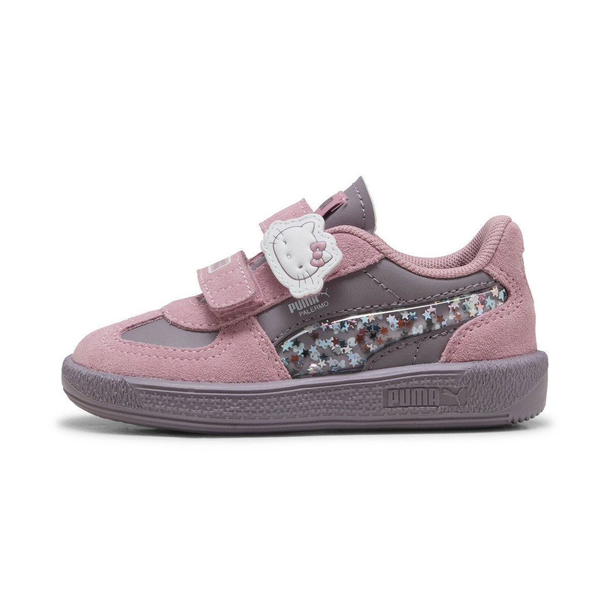 【プーマ/PUMA / KIDS】のベビー PUMA x ハローキティ アンド フレンズ 2 パレルモ V スニーカー 12-16cm 人気、トレンドファッション・服の通販 founy(ファニー) 　ファッション　Fashion　キッズファッション　Fashion for Kids　キャラクター　Character, Licensed Characters　クラシック　Classic, Timeless Style　グラフィック　Graphic, Graphic Design　グリッター　Glitter, Sparkle　コレクション　Collection, Seasonal Line　スタイリッシュ　Stylish, Fashionable　スニーカー　Sneakers, Trainers　ベビー　Baby, Babywear　 other-1|ID: prp329100004724170 ipo3291000000034140278
