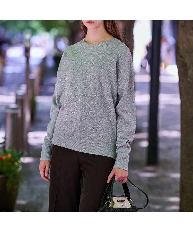 【ドレステリア/DRESSTERIOR】のラメ裏毛プルオーバー インテリア・キッズ・メンズ・レディースファッション・服の通販 founy(ファニー) 　ファッション　Fashion　レディースファッション　Fashion for Women　トップス・カットソー　Cut & Sew Tops　カジュアルプルオーバー・ニットトップス　Pullovers & Knit Tops / Casual Pullovers　コンパクト　Compact, Small Size　ショルダー　Shoulder, Shoulder Strap　スウェット / スエット　Sweatshirt, Sweatwear　スマート　Smart, Elegant　ドレス　Dress, One-Piece　ドロップ　Drop Shoulder, Dropped Style　パターン　Pattern, Design Print　フラット　Flat, Flat Shoes　エレガント 上品　Elegant　グレー|ID: prp329100004724173 ipo3291000000034650540