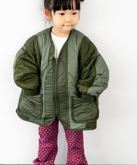 【ローリーズファーム/LOWRYS FARM / KIDS】のキルティングブルゾン 人気、トレンドファッション・服の通販 founy(ファニー) ファッション Fashion キッズファッション Fashion for Kids キルティング Quilted, Quilting ブルゾン Blouson, Bomber Jacket ミリタリー Military, Army Style 人気 Popular, Best Seller 定番 Standard, Basic Item |ID:prp329100004724177
