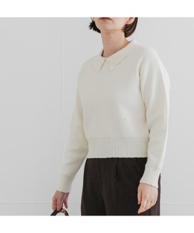【アーバンリサーチ ロッソ/URBAN RESEARCH ROSSO】のF by ROSSO コットンカシミヤ衿パールニット 人気、トレンドファッション・服の通販 founy(ファニー) ファッション Fashion レディースファッション Fashion for Women トップス・カットソー Cut & Sew Tops ニット Knit Tops & Sweaters デニム Denim, Jeans Material トレンド Trend, Trending Now パール Pearl, Pearl Accent フェミニン Feminine, Girly モチーフ Motif, Design Theme ワイド Wide, Wide Fit A/W・秋冬 Autumn/Winter 冬 Winter / This Winter おすすめ Recommended / Our Picks エレガント 上品 Elegant 2025年 2025 2025-2026秋冬・A/W Autumn/Winter 2025–26 AW25–26 |ID:prp329100004724182