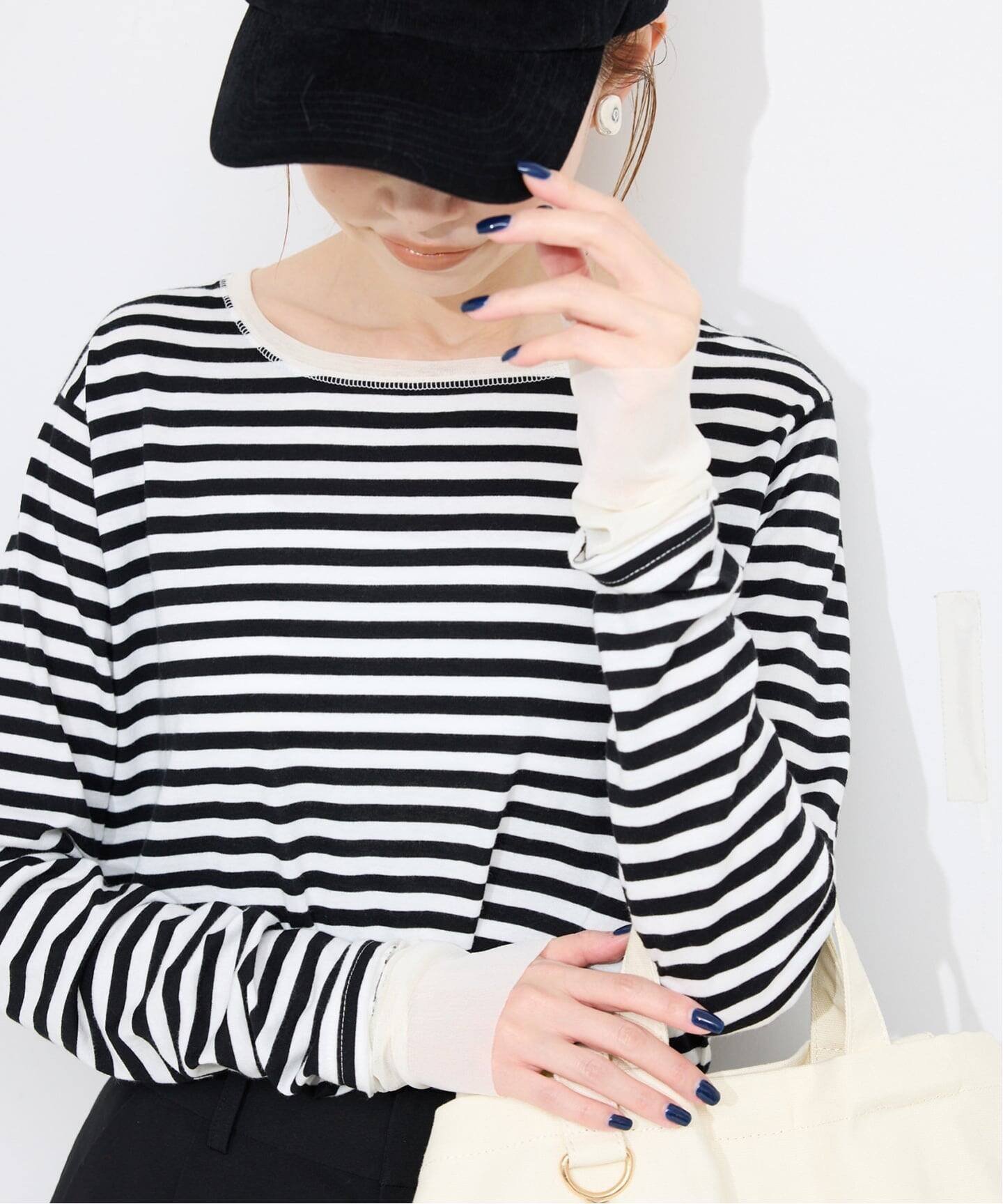 【スローブ イエナ/SLOBE IENA】の《追加》レイヤードスリーブロンTEE インテリア・キッズ・メンズ・レディースファッション・服の通販 founy(ファニー) ファッション Fashion レディースファッション Fashion for Women トップス・カットソー Cut & Sew Tops ロングTシャツ・Tシャツ Longline T-Shirts & Tees 2025年 2025 2025-2026秋冬・A/W Autumn/Winter 2025–26 AW25–26 おすすめ Recommended / Our Picks インナー Innerwear カットソー Cut and Sewn Top カーディガン Cardigan, Knitwear ジャケット Jacket, Outerwear スウェット / スエット Sweatshirt, Sweatwear チュール Tulip, Tulip Motif ベーシック Basic, Essential ブラック|ID: prp329100004724183 ipo3291000000034658539