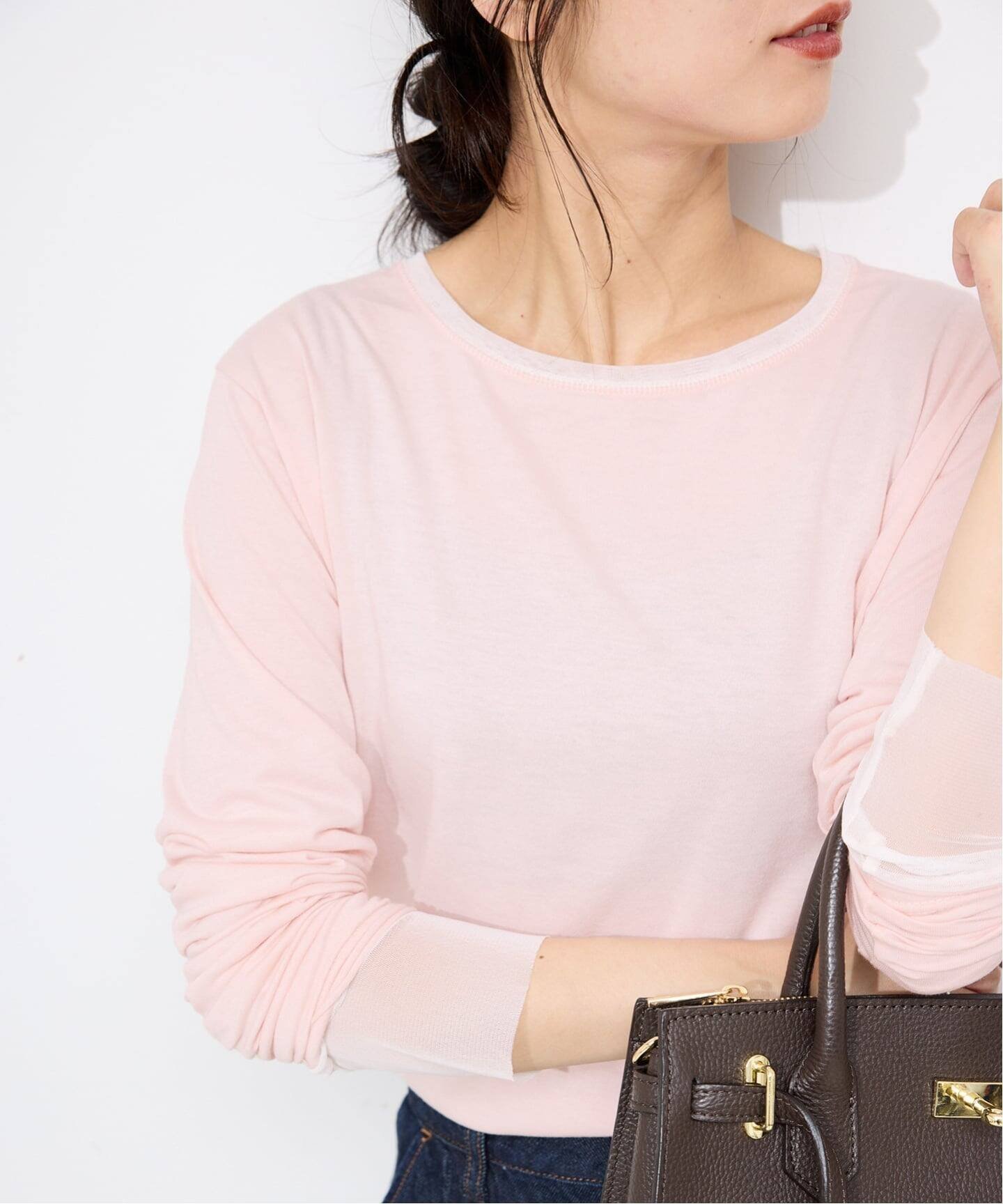 【スローブ イエナ/SLOBE IENA】の《追加》レイヤードスリーブロンTEE インテリア・キッズ・メンズ・レディースファッション・服の通販 founy(ファニー) ファッション Fashion レディースファッション Fashion for Women トップス・カットソー Cut & Sew Tops ロングTシャツ・Tシャツ Longline T-Shirts & Tees 2025年 2025 2025-2026秋冬・A/W Autumn/Winter 2025–26 AW25–26 おすすめ Recommended / Our Picks インナー Innerwear カットソー Cut and Sewn Top カーディガン Cardigan, Knitwear ジャケット Jacket, Outerwear スウェット / スエット Sweatshirt, Sweatwear チュール Tulip, Tulip Motif ベーシック Basic, Essential ピンク A|ID: prp329100004724183 ipo3291000000034658541