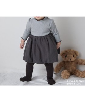 【リジェール/riziere / KIDS】の【リンクコーデ】異素材ドッキングバルーンベビーロンパース 人気、トレンドファッション・服の通販 founy(ファニー) ファッション Fashion キッズファッション Fashion for Kids おすすめ Recommended / Our Picks ギフト プレゼント Gift / Present ドッキング Docking, Mixed Material ベビー Baby, Babywear ロンパース Romper, Jumpsuit |ID:prp329100004724211