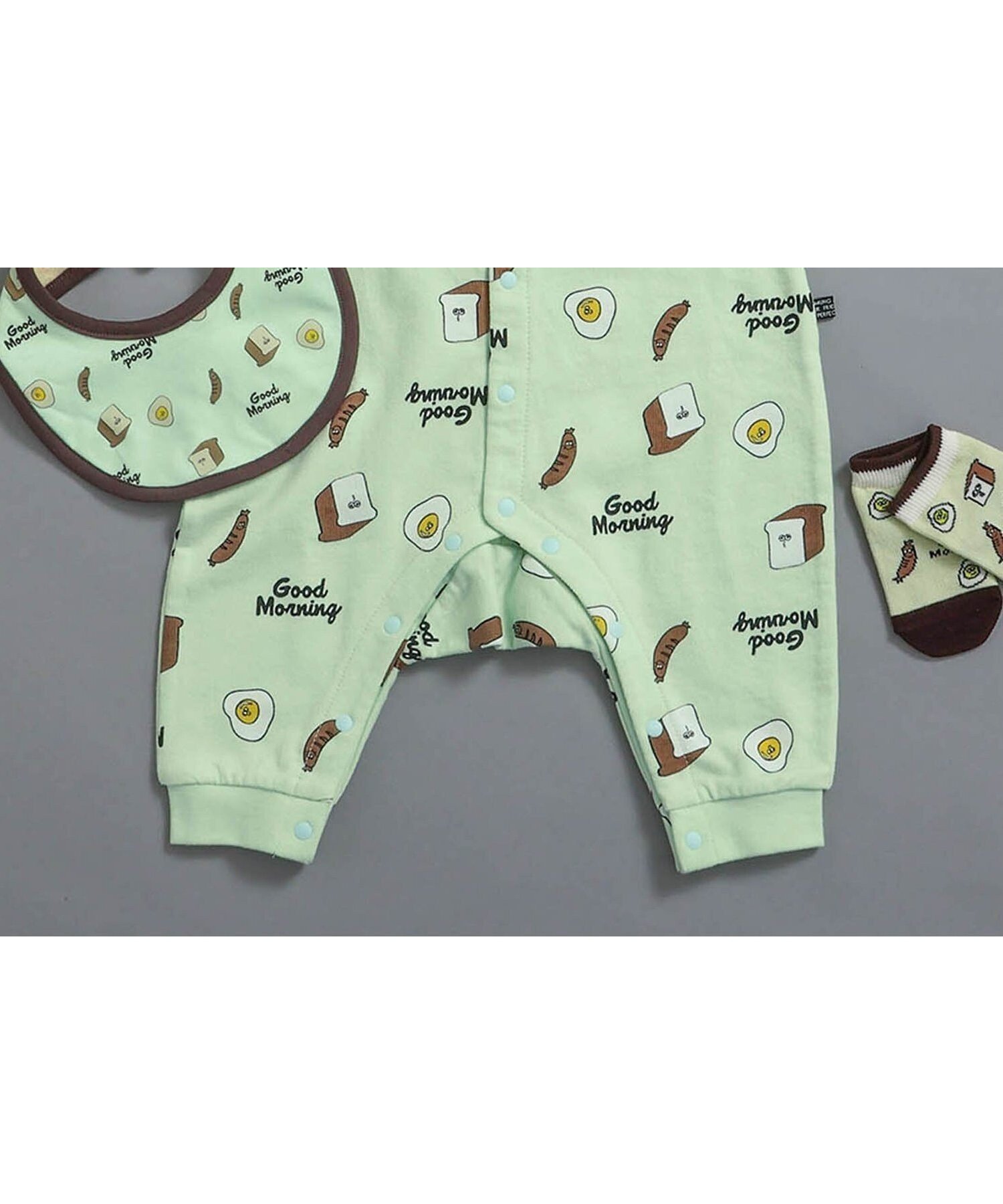【エフオー オンラインストア/F.O.Online Store / KIDS】の総柄ロンパス マイファーストブリーズ インテリア・キッズ・メンズ・レディースファッション・服の通販 founy(ファニー) 　ファッション　Fashion　キッズファッション　Fashion for Kids　おすすめ　Recommended / Our Picks　ギフト プレゼント　Gift / Present　ロンパース　Romper, Jumpsuit　人気　Popular, Best Seller　グリーン|ID: prp329100004724214 ipo3291000000034140461