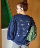 【フリークスストア/FREAK'S STORE】の別注 裏起毛 散らばし プリント スウェット プルオーバー【限定展開】 25AW ネイビー|ID: prp329100004724218 ipo3291000000034266022