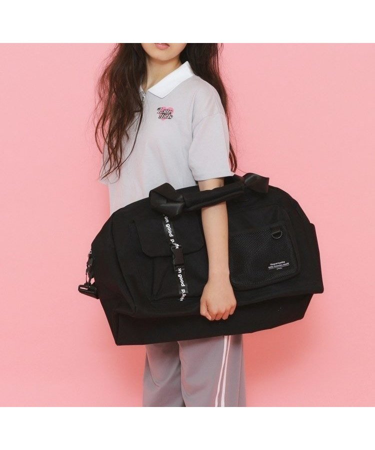 【ピンク ラテ/PINK-latte / KIDS】の【容量約47.5L】3WAYリュックボストン インテリア・キッズ・メンズ・レディースファッション・服の通販 founy(ファニー) 　ファッション　Fashion　キッズファッション　Fashion for Kids　ショルダー　Shoulder, Shoulder Strap　スマート　Smart, Elegant　ボストン　Boston　ボストンバッグ　Boston Bag, Retro Bag　ポケット　Pocket, Pocket Detail　ラップ　Wrap, Wrap Design　ラベンダー　Lavender　リュック　Backpack, Rucksack　ブラック|ID: prp329100004724227 ipo3291000000034197105
