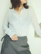 【ミースロエ/MIESROHE】のシアーフライスポロカットトップス 人気、トレンドファッション・服の通販 founy(ファニー) 雑誌掲載アイテム Magazine Picks & Fashion Features ファッション雑誌 Fashion Magazines ヴェリィ VERY ファッション Fashion レディースファッション Fashion for Women トップス・カットソー Cut & Sew Tops 10月号 October Issue シンプル Simple, Minimal スマート Smart, Elegant 雑誌 Magazine, Fashion Magazine thumbnail LBLU[081]|ID: prp329100004724234 ipo3291000000034540443