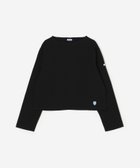 【ビショップ/Bshop】のコットンロード クロップドTシャツ WOMEN 人気、トレンドファッション・服の通販 founy(ファニー) ファッション Fashion レディースファッション Fashion for Women トップス・カットソー Cut & Sew Tops シャツ・ブラウス・オフィスカジュアル Elegant Blouses & Button-Ups ロングTシャツ・Tシャツ Longline T-Shirts & Tees カットソー Cut and Sewn Top クロップド Cropped, Short Length 軽量 Lightweight, Ultra Light 長袖 Long Sleeve, Full Sleeve バランス Balance, Style Balance フランス France, French フロント Front, Front Design ボトム Bottoms, Lower Wear ボーダー Border, Stripe thumbnail BLACK|ID: prp329100004724237 ipo3291000000034873547