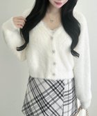 【イング/INGNI】の5Gレース付フェザーニットCD アイボリー|ID: prp329100004724264 ipo3291000000034552758