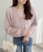 【イング/INGNI】の5Gレース付フェザーニットCD ピンク|ID: prp329100004724264 ipo3291000000034552759