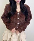 【イング/INGNI】の5Gレース付フェザーニットCD ブラウン|ID: prp329100004724264 ipo3291000000034552762