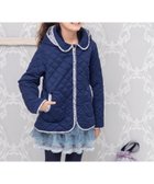【パンパンテュテュ/panpantutu / KIDS】の2wayフラワーキルトショートコート 人気、トレンドファッション・服の通販 founy(ファニー) ファッション Fashion キッズファッション Fashion for Kids アウター Coat Outerwear /Kids ガーリー Girly, Feminine Style キルト Quilt, Quilted Fabric ショート Short, Short Length ジャケット Jacket, Outerwear スリット Slit, Slit Detail パイピング Piping, Trim Design フラワー Flower, Floral ポケット Pocket, Pocket Detail エレガント 上品 Elegant A/W・秋冬 Autumn/Winter 軽量 Lightweight, Ultra Light thumbnail シルキーネイビー|ID: prp329100004724349 ipo3291000000034140996