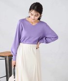 【アー ヴェー ヴェー/a.v.v】の【洗える】Vネック美ラクるパフスリーブニット 人気、トレンドファッション・服の通販 founy(ファニー) ファッション Fashion レディースファッション Fashion for Women トップス・カットソー Cut & Sew Tops ニット Knit Tops & Sweaters Vネックトップス V-Neck Tops / V-Cut Neckline Shirts アンサンブル Ensemble Set インナー Innerwear 洗える Machine Washable カーディガン Cardigan, Knitwear ジャケット Jacket, Outerwear スリーブ Sleeve, Long Sleeve / Short Sleeve トレンド Trend, Trending Now 人気 Popular, Best Seller 長袖 Long Sleeve, Full Sleeve ベーシック Basic, Essential ボトム Bottoms, Lower Wear 再入荷 Restock / Back in Stock ビジネス 仕事 通勤 Business / Work / Commuting thumbnail パープル|ID: prp329100004724374 ipo3291000000034141077