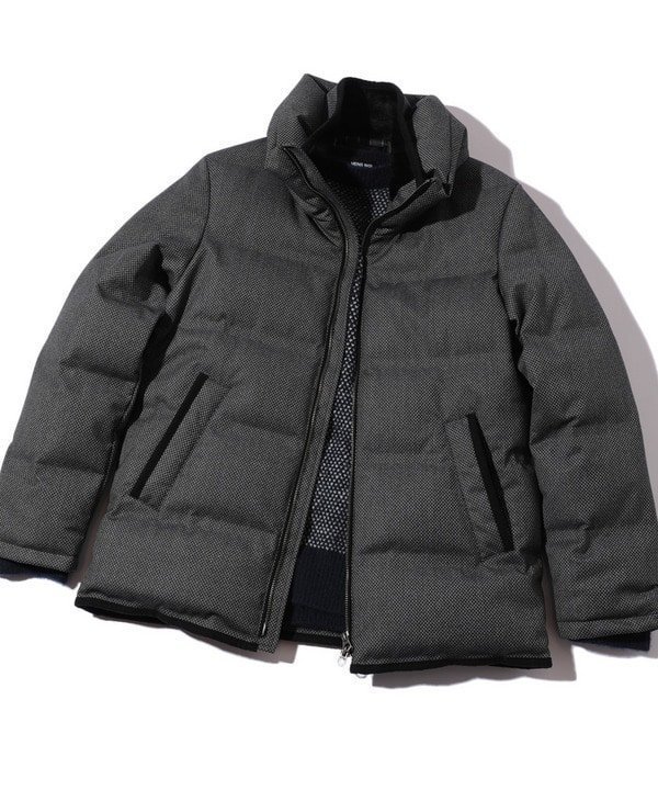 【メンズビギトーキョー/Men's Bigi / MEN】のマイクロブロックチェックボリュームネックダウン インテリア・キッズ・メンズ・レディースファッション・服の通販 founy(ファニー) 　ファッション　Fashion　メンズファッション　Fashion for Men　インナー　Innerwear　ジャケット　Jacket, Outerwear　ストール　Stole, Wrap　スラックス　Slacks, Dress Pants　ダウン　Down, Puffer　デニム　Denim, Jeans Material　ボンディング　Bonding, Bonded Fabric　マフラー　Scarf, Muffler　A/W・秋冬　Autumn/Winter　エレガント 上品　Elegant　グレー系|ID: prp329100004724385 ipo3291000000034278882