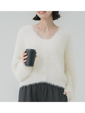 【コカ/COCA】のふんわりシャギーニットカーディガン 人気、トレンドファッション・服の通販 founy(ファニー) ファッション Fashion レディースファッション Fashion for Women トップス・カットソー Cut & Sew Tops ニット Knit Tops & Sweaters カーディガン・羽織り Layered Style Cardigans |ID:prp329100004724389