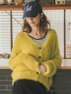 【コカ/COCA】のふんわりシャギーニットカーディガン 人気、トレンドファッション・服の通販 founy(ファニー) ファッション Fashion レディースファッション Fashion for Women トップス・カットソー Cut & Sew Tops ニット Knit Tops & Sweaters カーディガン・羽織り Layered Style Cardigans thumbnail Yellow|ID: prp329100004724389 ipo3291000000034141126
