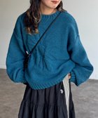 【シーピーシーエム/CPCM】の同色花柄ジャガードニット 人気、トレンドファッション・服の通販 founy(ファニー) ファッション Fashion レディースファッション Fashion for Women トップス・カットソー Cut & Sew Tops ニット Knit Tops & Sweaters 花柄・フラワープリント・モチーフ Floral Prints & Motifs / Flower Pattern Tops 秋 Autumn ショート Short, Short Length シンプル Simple, Minimal チュニック Tunic, Long Top ティアードスカート Tiered Skirt, Flounced Skirt フレア Flare, Flared リラックス Relax, Relaxed Fit ロング Long, Long-Length おすすめ Recommended / Our Picks thumbnail ブルー|ID: prp329100004724405 ipo3291000000034563802