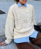 【シーピーシーエム/CPCM】の同色花柄ジャガードニット 人気、トレンドファッション・服の通販 founy(ファニー) ファッション Fashion レディースファッション Fashion for Women トップス・カットソー Cut & Sew Tops ニット Knit Tops & Sweaters 花柄・フラワープリント・モチーフ Floral Prints & Motifs / Flower Pattern Tops 秋 Autumn ショート Short, Short Length シンプル Simple, Minimal チュニック Tunic, Long Top ティアードスカート Tiered Skirt, Flounced Skirt フレア Flare, Flared リラックス Relax, Relaxed Fit ロング Long, Long-Length おすすめ Recommended / Our Picks thumbnail アイボリー|ID: prp329100004724405 ipo3291000000034563804