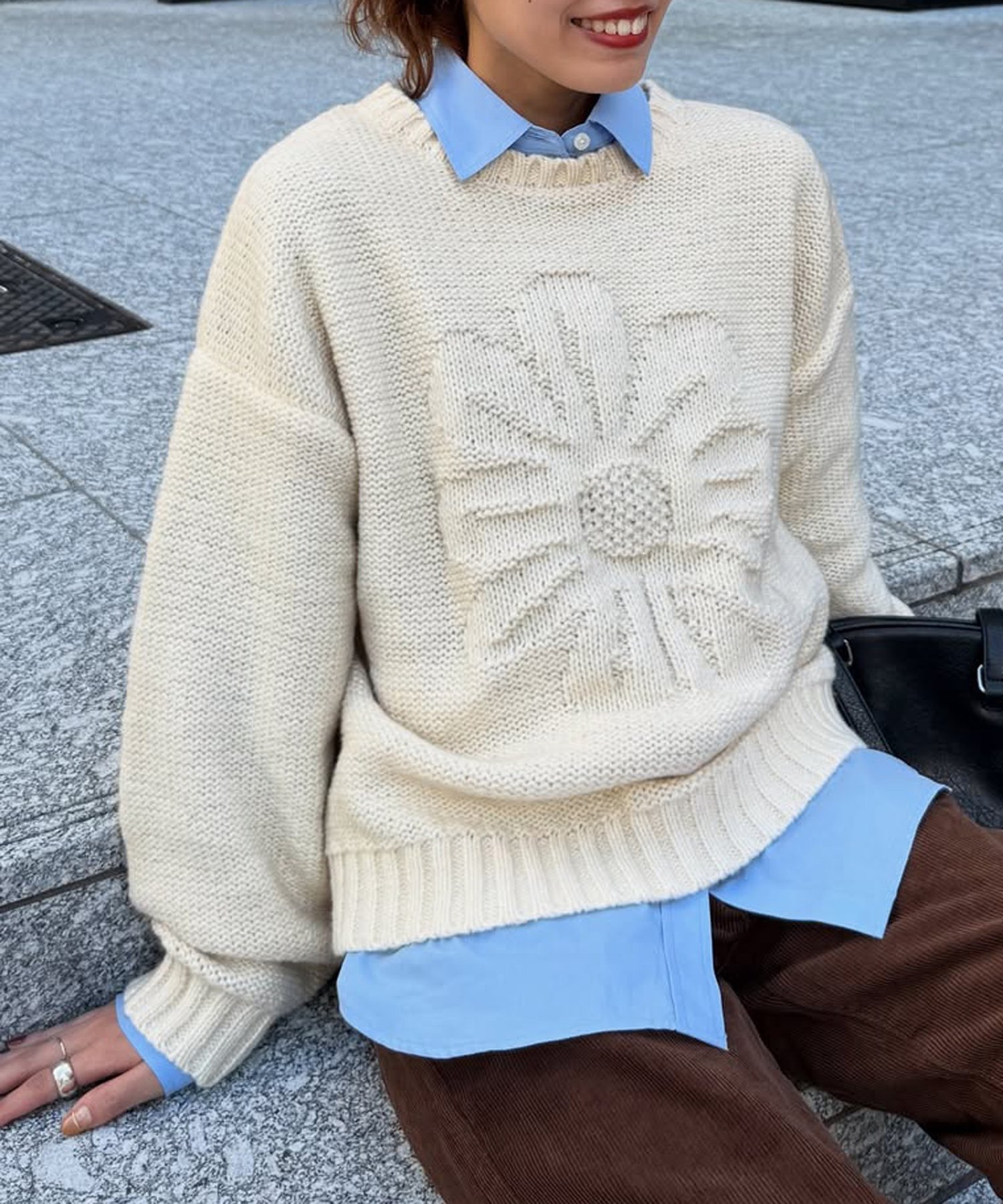 【シーピーシーエム/CPCM】の同色花柄ジャガードニット インテリア・キッズ・メンズ・レディースファッション・服の通販 founy(ファニー) ファッション Fashion レディースファッション Fashion for Women トップス・カットソー Cut & Sew Tops ニット Knit Tops & Sweaters 花柄・フラワープリント・モチーフ Floral Prints & Motifs / Flower Pattern Tops 秋 Autumn ショート Short, Short Length シンプル Simple, Minimal チュニック Tunic, Long Top ティアードスカート Tiered Skirt, Flounced Skirt フレア Flare, Flared リラックス Relax, Relaxed Fit ロング Long, Long-Length おすすめ Recommended / Our Picks アイボリー|ID: prp329100004724405 ipo3291000000034563804