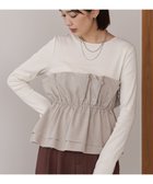 【バブ ブージュルード/Bab Bou Jeloud】のビスチェ風レイヤードプルオーバー BEIGE|ID: prp329100004724437 ipo3291000000034233302