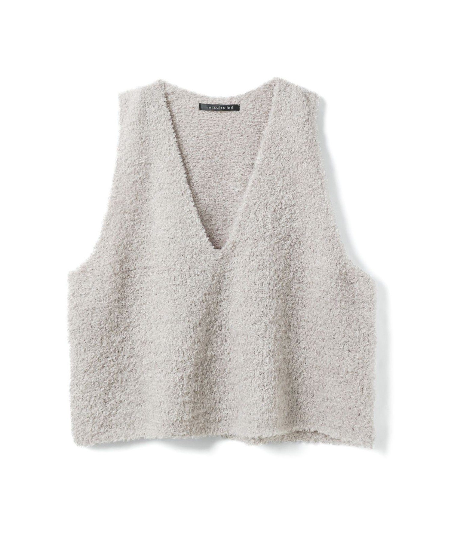 【マーコート/MARcourt】のmizuiro ind へアリーVネックベスト インテリア・キッズ・メンズ・レディースファッション・服の通販 founy(ファニー) 　ファッション　Fashion　レディースファッション　Fashion for Women　アウター　Coat / Outerwear Collection　トップス・カットソー　Cut & Sew Tops　ベスト&ジレ / 重ね着スタイル　Vests & Gilets　Vネックトップス　V-Neck Tops / V-Cut Neckline Shirts　インナー　Innerwear　ノースリーブ　Sleeveless, No-Sleeve　ベスト　Vest, Waistcoat　ポケット　Pocket, Pocket Detail　モコモコ　Fuzzy, Fluffy　人気　Popular, Best Seller　秋　Autumn　ベージュ|ID: prp329100004724444 ipo3291000000034516272