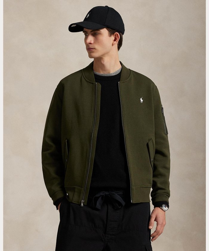 【ラルフローレン/RALPH LAUREN / MEN】のダブルニット ボンバー ジャケット インテリア・キッズ・メンズ・レディースファッション・服の通販 founy(ファニー) https://founy.com/ ファッション Fashion メンズファッション Fashion for Men なめらか Smooth, Silky Texture クラシック Classic, Timeless Style ジャケット Jacket, Outerwear スポーティ Sporty, Casual Athletic ダブル Double, Double-Breasted フロント Front, Front Design ポケット Pocket, Pocket Detail メタル Metal, Metal Parts 長袖 Long Sleeve, Full Sleeve |ID: prp329100004724475 ipo3291000000034195753